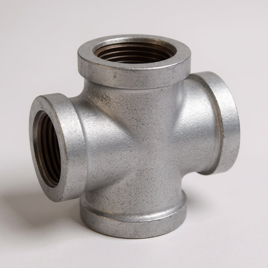 Galvanized Cross 1/2 in.