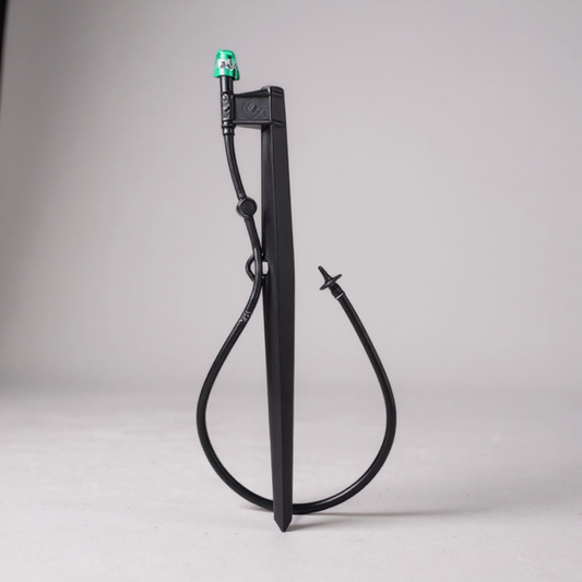 Maxijet Landscape Barb Stake Assembly 18 in. Green Vinyl Barb x Barb Red Base