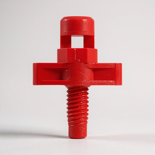 Maxijet Winged One Piece Jet Nozzle Red 340 Degree Full Circle (Flat Spray)