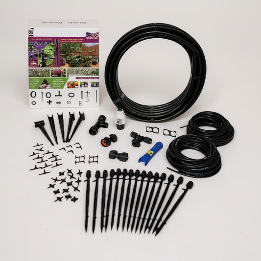 Patio & Potted Plant Drip Kit w/15 ADJ Drip/Spray Stakes