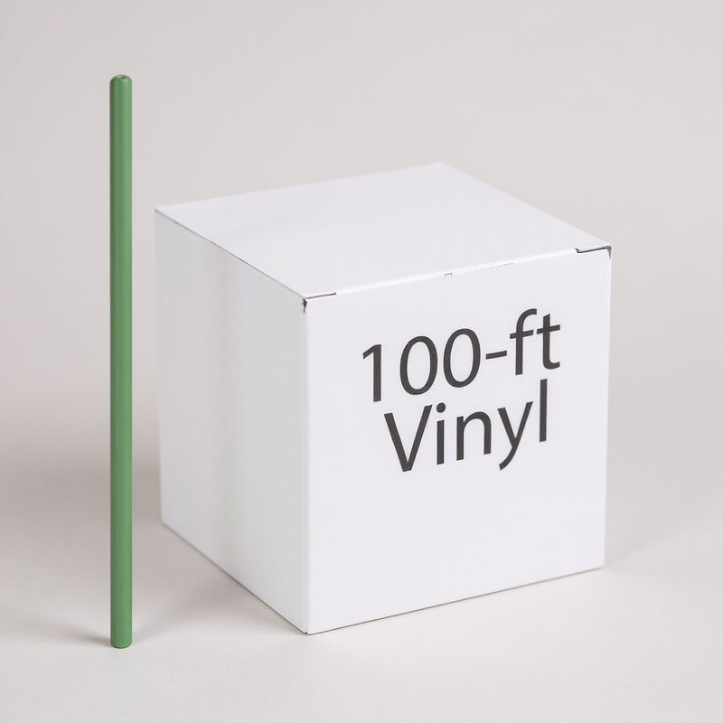 100' Grn 1/4" vinyl