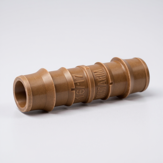 Netafim 17mm Barbed Techline Insert Coupling - Compatible with 1/2" Drip Line Tubing - 00135-000822